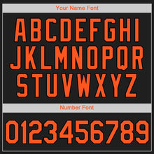 Laden Sie das Bild in den Galerie-Viewer, Uksn Individuelles Schwarz Orange Baseball Trikot