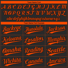 Laden Sie das Bild in den Galerie-Viewer, Uksn Individuelles Schwarz Orange Authentic Baseball Trikot