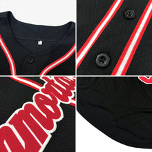 Laden Sie das Bild in den Galerie-Viewer, Uksn Individuelles Schwarz Weiß-Grau Authentic Baseball Trikot