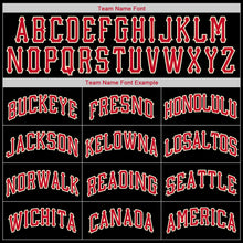 Laden Sie das Bild in den Galerie-Viewer, Uksn Individuelles Schwarz Rot-Cream Rundhals Rippstrick Basketball Trikot