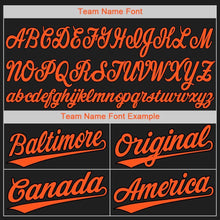 Laden Sie das Bild in den Galerie-Viewer, Uksn Individuelles Schwarz Orange Baseball Trikot
