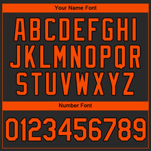 Laden Sie das Bild in den Galerie-Viewer, Uksn Individuelles Schwarz Orange Authentic Baseball Trikot
