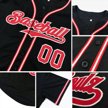 Laden Sie das Bild in den Galerie-Viewer, Uksn Individuelles Schwarz Orange Authentic Baseball Trikot
