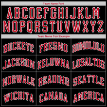 Laden Sie das Bild in den Galerie-Viewer, Uksn Individuelles Schwarz Rot-Weiß Rundhals Rippstrick Basketball Trikot
